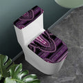 Purple And Black African Dashiki Print Toilet Lid And Tank Cover Set