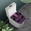 Purple And Black African Dashiki Print Toilet Lid Cover
