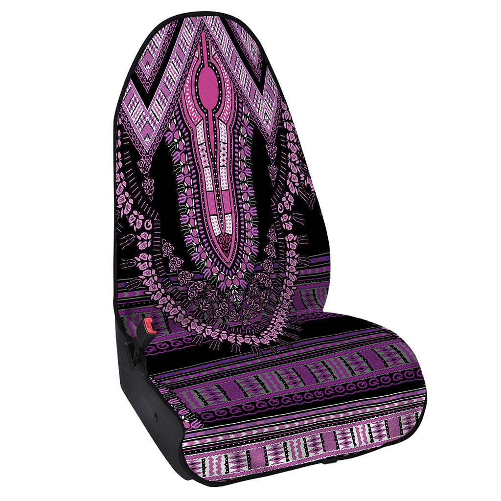 Purple And Black African Dashiki Print Waterproof Car Seat Cover