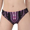 Purple And Black African Dashiki Print Women's Panties