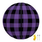 Purple And Black Buffalo Check Print Basketball
