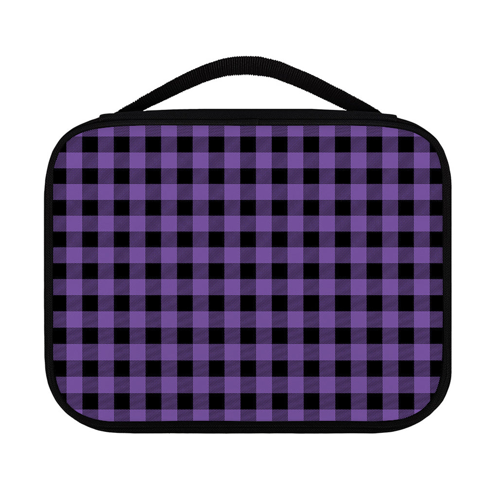 Purple And Black Buffalo Check Print Classic Bible Case