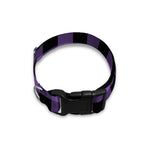 Purple And Black Buffalo Check Print Dog Collar