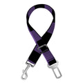 Purple And Black Buffalo Check Print Dog Seat Belt