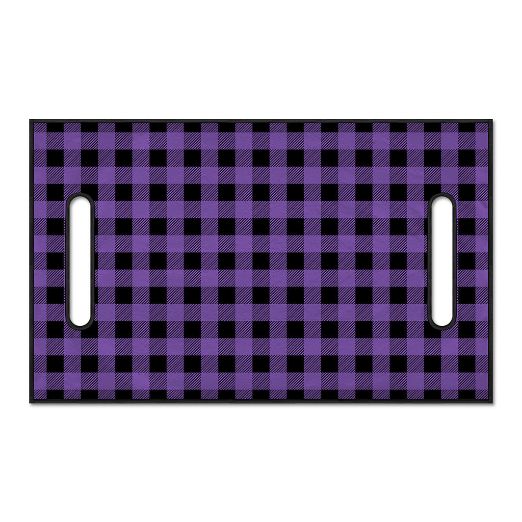 Purple And Black Buffalo Check Print Golf Cart Seat Cover