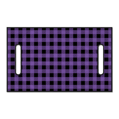 Purple And Black Buffalo Check Print Golf Cart Seat Cover