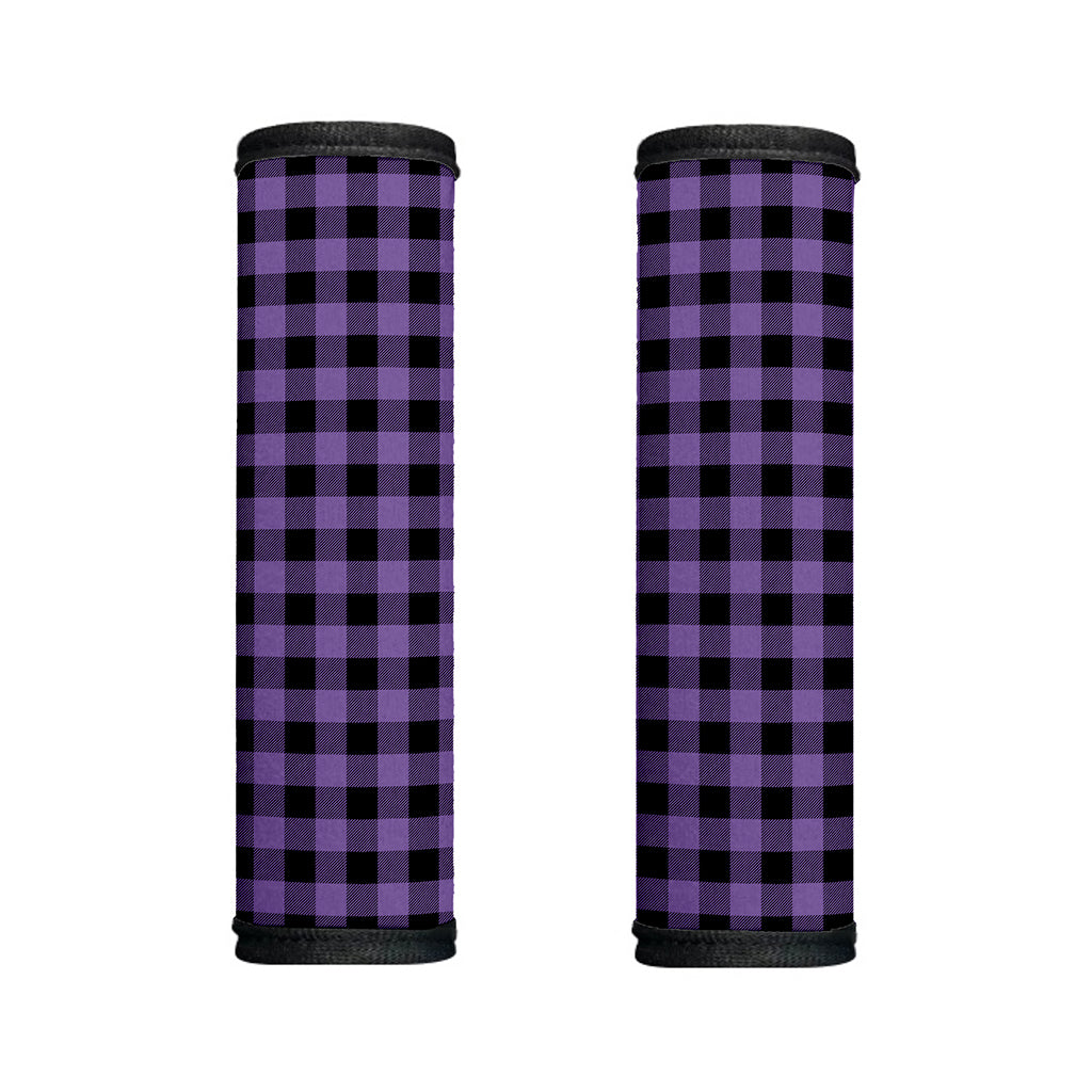 Purple And Black Buffalo Check Print Handle Covers