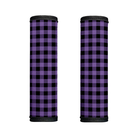 Purple And Black Buffalo Check Print Handle Covers