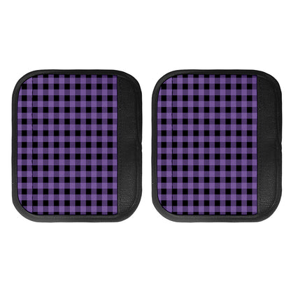 Purple And Black Buffalo Check Print Handle Covers