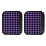 Purple And Black Buffalo Check Print Handle Covers