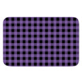 Purple And Black Buffalo Check Print Indoor Door Mat