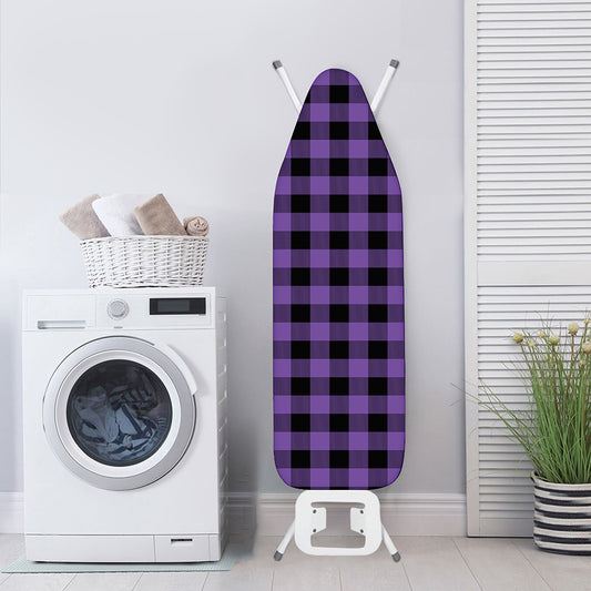 Purple And Black Buffalo Check Print Ironing Board Cover