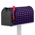 Purple And Black Buffalo Check Print Mailbox Cover