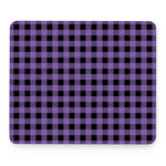 Purple And Black Buffalo Check Print Mouse Pad