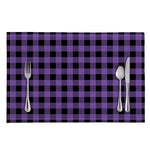 Purple And Black Buffalo Check Print Placemat
