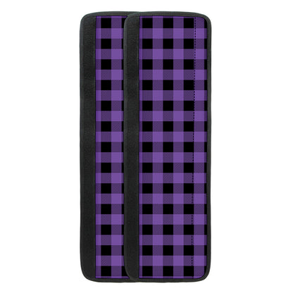 Purple And Black Buffalo Check Print Refrigerator Handle Covers