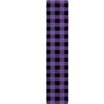 Purple And Black Buffalo Check Print Table Runner