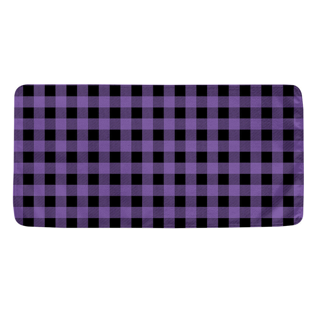 Purple And Black Buffalo Check Print Towel