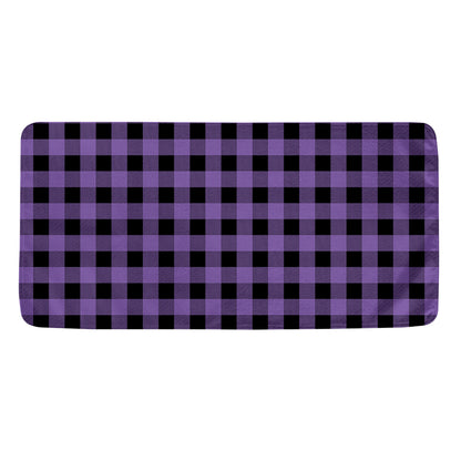 Purple And Black Buffalo Check Print Towel