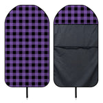 Purple And Black Buffalo Check Print Waterproof Car Seat Cover