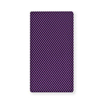 Purple And Black Checkered Pattern Print Baby Crib Sheet