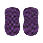 Purple And Black Checkered Pattern Print Bar Stool Covers