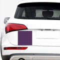 Purple And Black Checkered Pattern Print Car Sticker