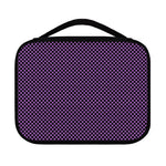 Purple And Black Checkered Pattern Print Classic Bible Case