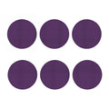 Purple And Black Checkered Pattern Print Coaster Set