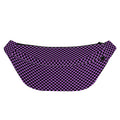 Purple And Black Checkered Pattern Print Fanny Pack