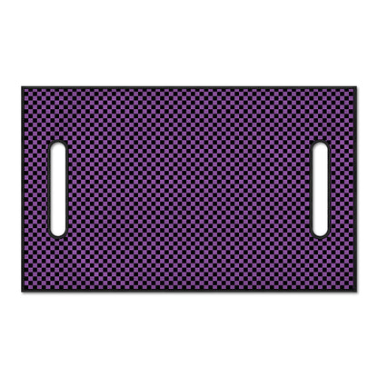 Purple And Black Checkered Pattern Print Golf Cart Seat Cover