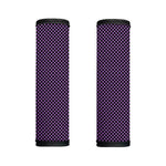 Purple And Black Checkered Pattern Print Handle Covers