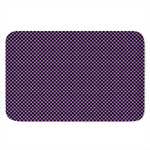 Purple And Black Checkered Pattern Print Indoor Door Mat
