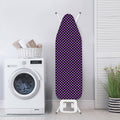 Purple And Black Checkered Pattern Print Ironing Board Cover