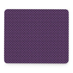 Purple And Black Checkered Pattern Print Mouse Pad