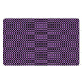Purple And Black Checkered Pattern Print Polyester Doormat