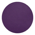 Purple And Black Checkered Pattern Print Round Blanket