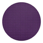 Purple And Black Checkered Pattern Print Round Blanket
