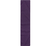 Purple And Black Checkered Pattern Print Table Runner