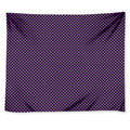 Purple And Black Checkered Pattern Print Tapestry