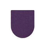 Purple And Black Checkered Pattern Print Toilet Lid Cover