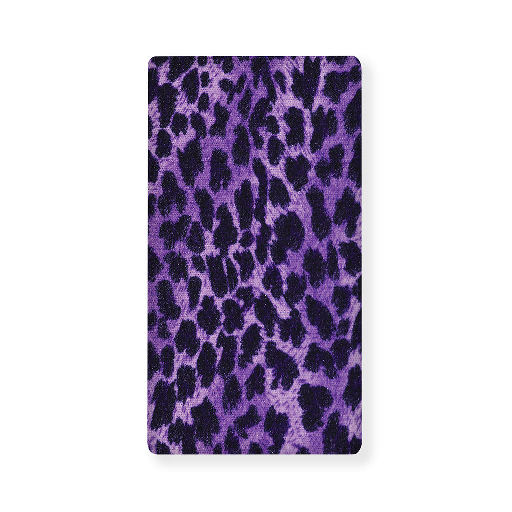 Purple And Black Cheetah Print Baby Crib Sheet