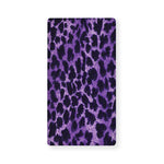 Purple And Black Cheetah Print Baby Crib Sheet