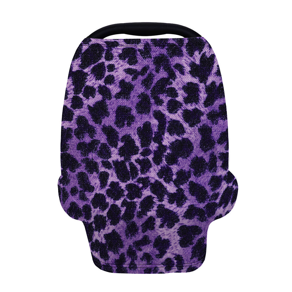 Purple And Black Cheetah Print Baby Seat Cover