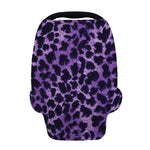 Purple And Black Cheetah Print Baby Seat Cover