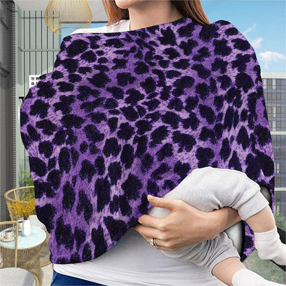 Purple And Black Cheetah Print Baby Seat Cover