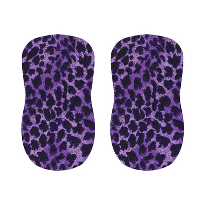 Purple And Black Cheetah Print Bar Stool Covers