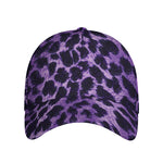 Purple And Black Cheetah Print Baseball Cap