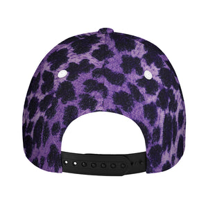 Purple And Black Cheetah Print Baseball Cap