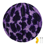 Purple And Black Cheetah Print Basketball